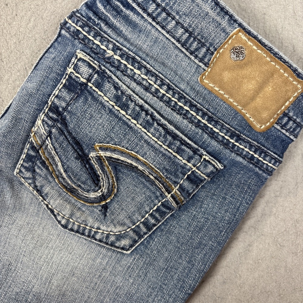 Silver Jeans Tuesday Crop Jean Women 29W Blue Stretch Denim Mid‎